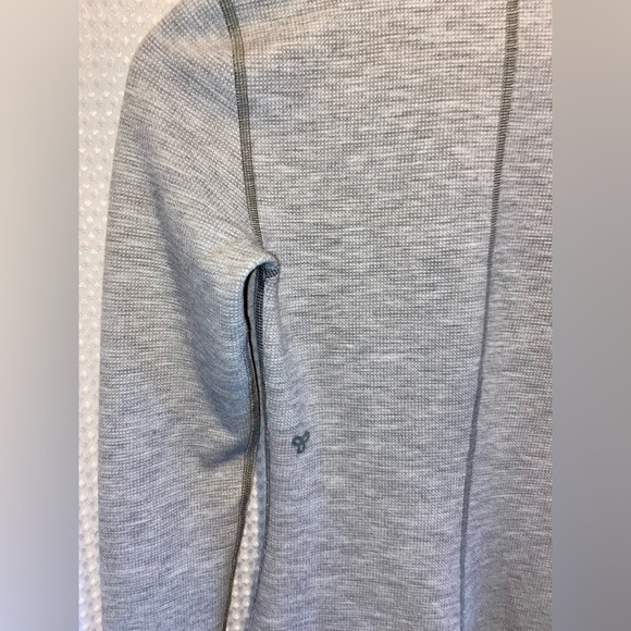 Women’s TNA Aritzia gray Virtue Waffle Knit Thermal Long-Sleeve Dress Sz small - Picture 7 of 12